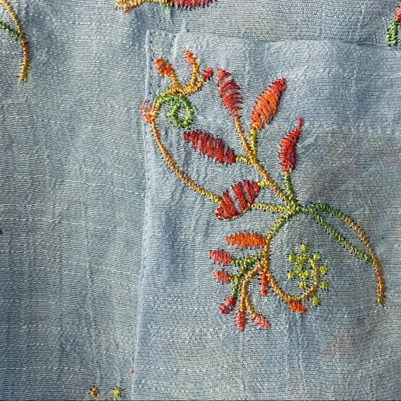 Anthropologie Fig and Flower button down top - Picture 2 of 9